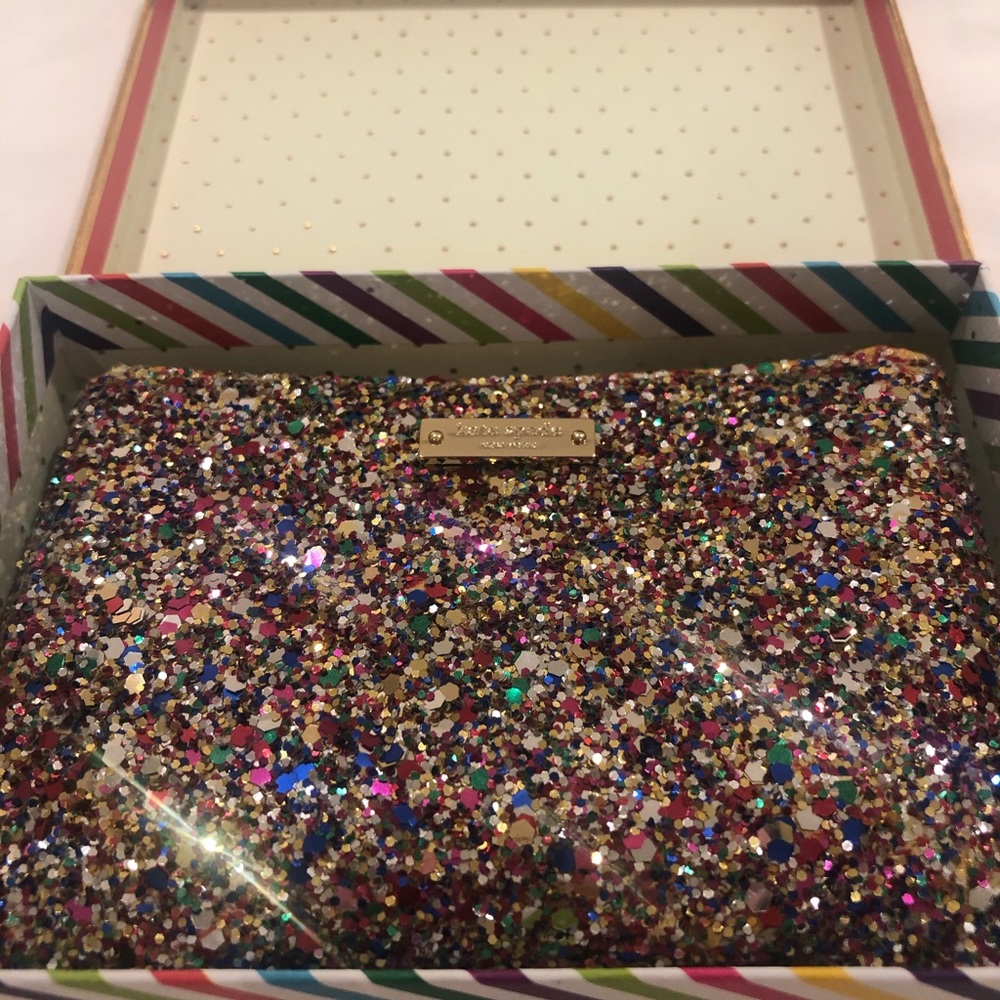 Kate Spade glittery wristlet